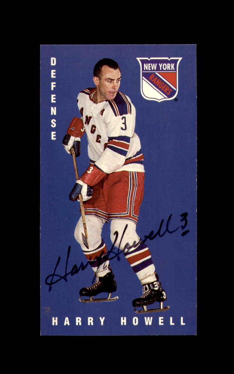 Harry Howell Signed 1994 Parkhurst Tall Boys New York Rangers Autograph