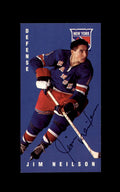 Jim Neilson Signed 1994 Parkhurst Tall Boys New York Rangers Autograph