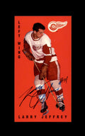 Larry Jeffrey Signed 1994 Parkhurst Tall Boys Detroit Red Wings Autograph