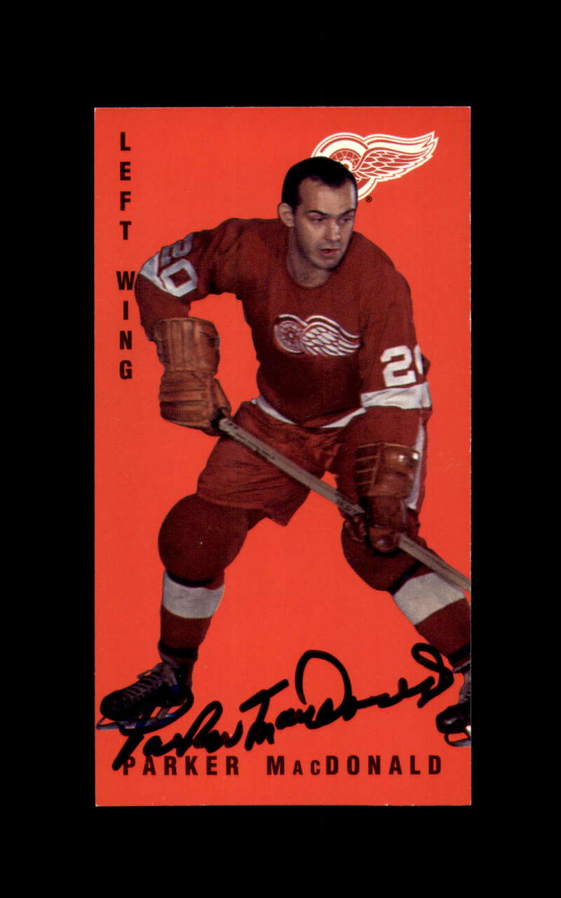 Parker MacDonald Signed 1994 Parkhurst Tall Boys Detroit Red Wings Autograph