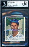 Gus Niarhos Beckett BAS Signed 1950 Bowman Autograph
