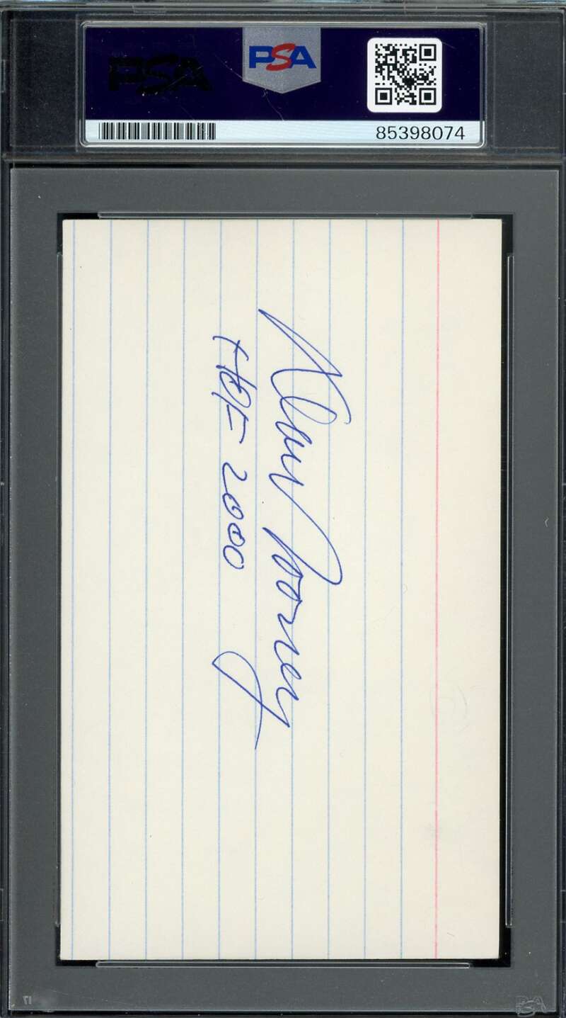 Art Dan Rooney PSA DNA Signed 3x5 Index Card Autograph