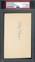 Chief Bender PSA DNA Signed 3x5 Index Card Autograph