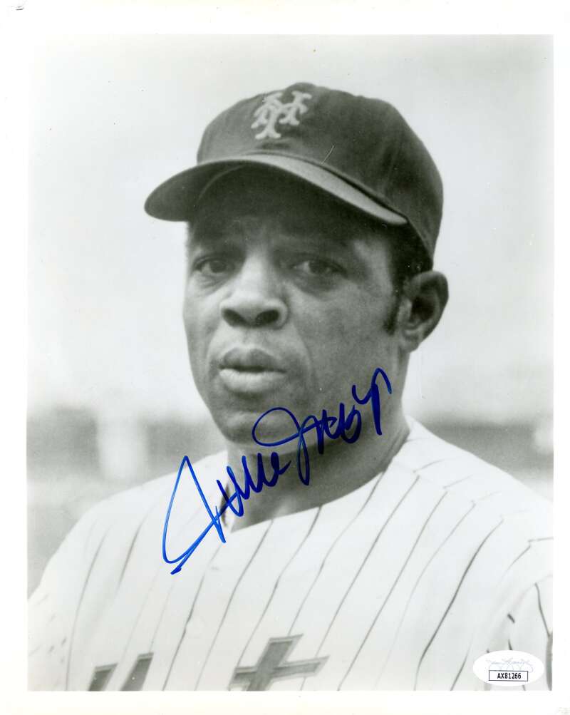 Willie Mays JSA Coa Signed 8x10 Photograph Mets Autograph