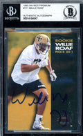 Willie Roaf Beckett BAS Signed 1993 Skybox Premium Rookie Autograph