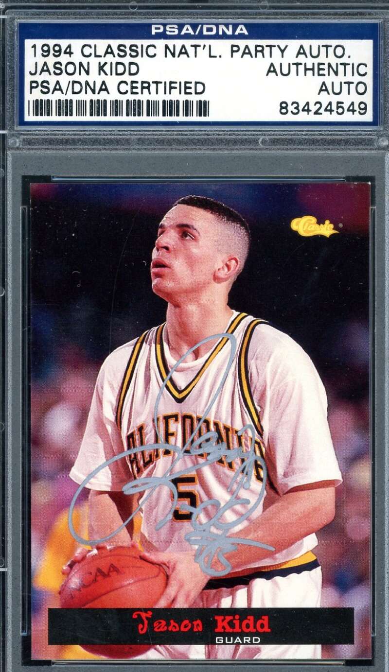 Jason Kidd PSA DNA Signed 1994 Classic Nat'l Party Autograph