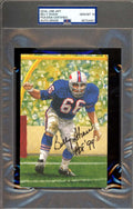 Billy Shaw Gem Mint 10 PSA DNA Autographed Goal Line Art Card GLAC Signed HOF 99