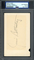 Jim Bottomley PSA DNA Coa Signed 3x5 Index Card Autograph