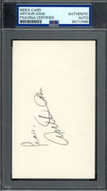 Arthur Ashe PSA DNA Coa Signed 3x5 Index Card Tennis Autographed