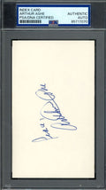 Arthur Ashe PSA DNA Signed 3x5 Index Card Tennis Autographed