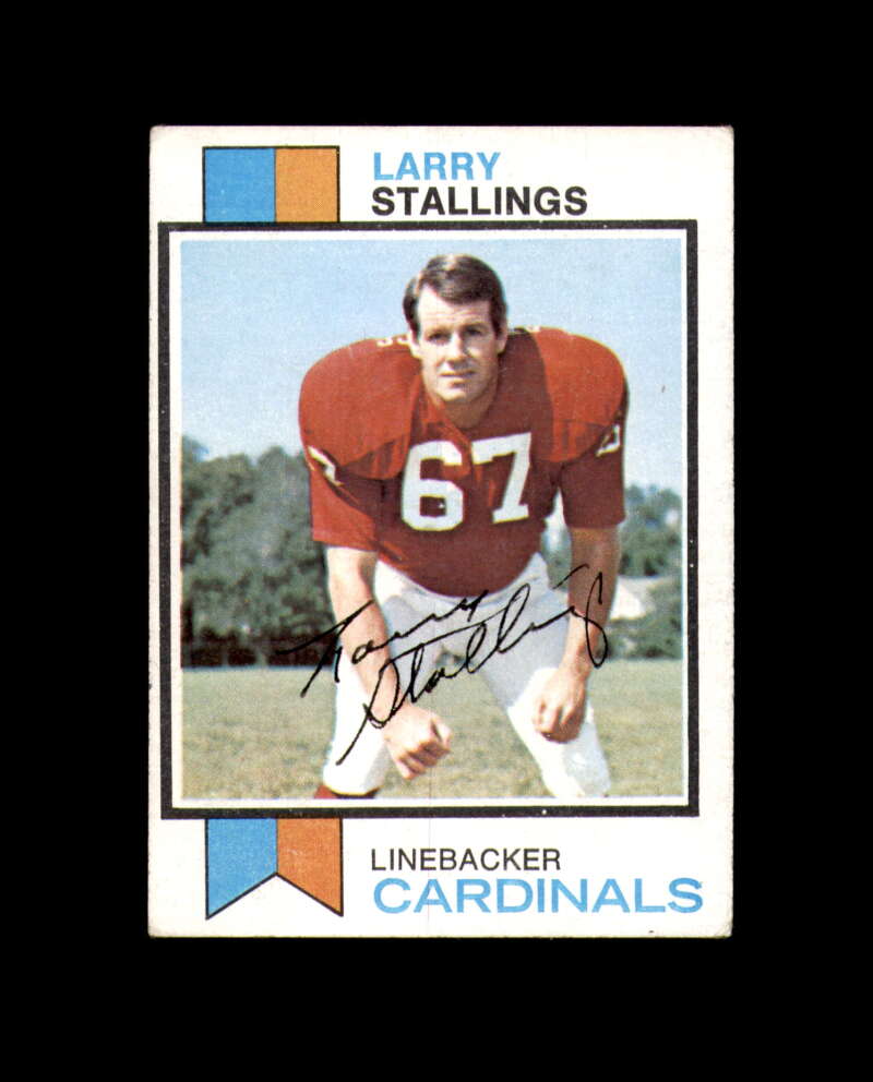 Larry Stallings Signed 1973 Topps St. Louis Cardinals Autograph