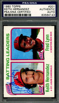 Keith Hernandez PSA DNA Signed 1980 Topps Autograph