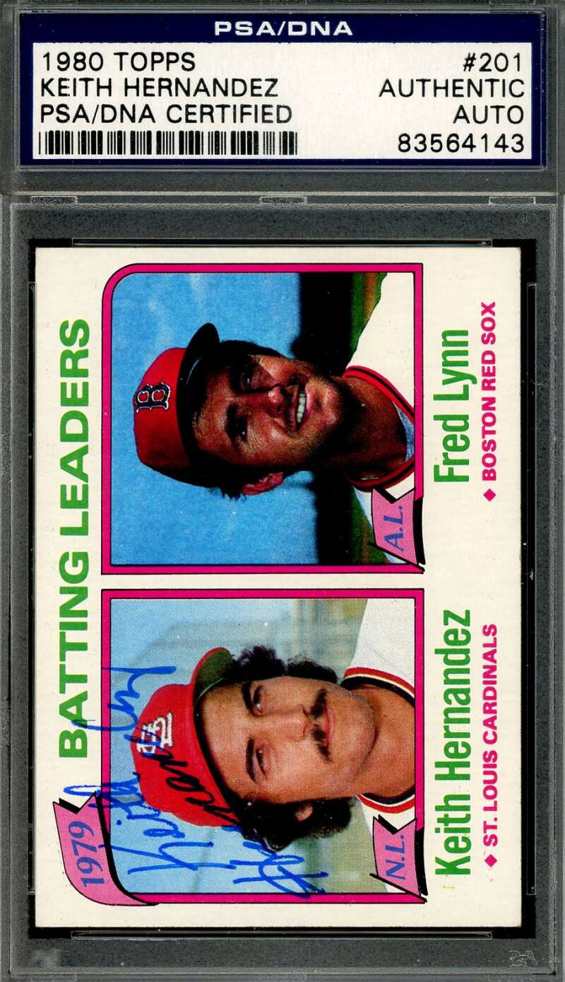 Keith Hernandez PSA DNA Signed 1980 Topps Autograph