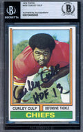 Curley Culp Beckett BAS Signed 1974 Topps Autograph