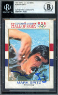 Mark Spitz Beckett BAS Signed 1991 Impel US Olympic Autograph