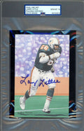 Larry Little Gem Mint 10 PSA DNA Signed Goal Line Art Card GLAC Autograph