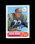 Floyd Peters Signed 1968 Topps Philadelphia Eagles Autograph