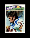 Pat Fischer Signed 1976 Topps Washington Autograph
