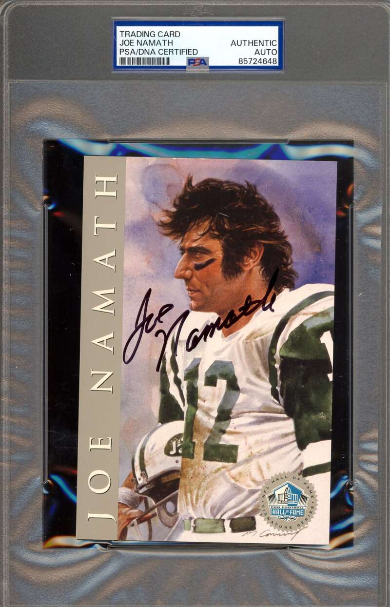 Joe Namath PSA DNA Signed 1998 HOF Signature Series Autograph