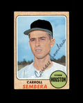 Carroll Sembera Signed Original 1968 Topps Houston Astros Autograph