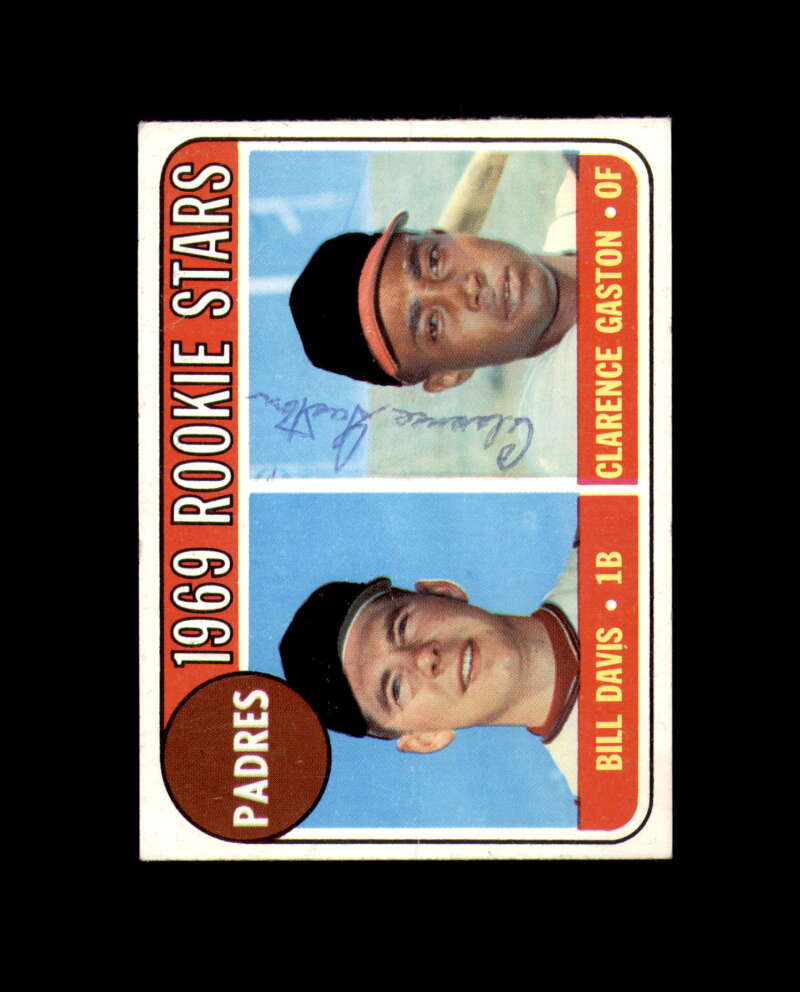 Clarence Gaston Signed 1969 Topps Rookie San Diego Padres Autograph