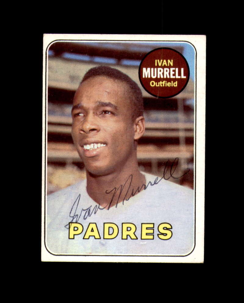 Ivan Murrell Signed 1969 Topps San Diego Padres Autograph