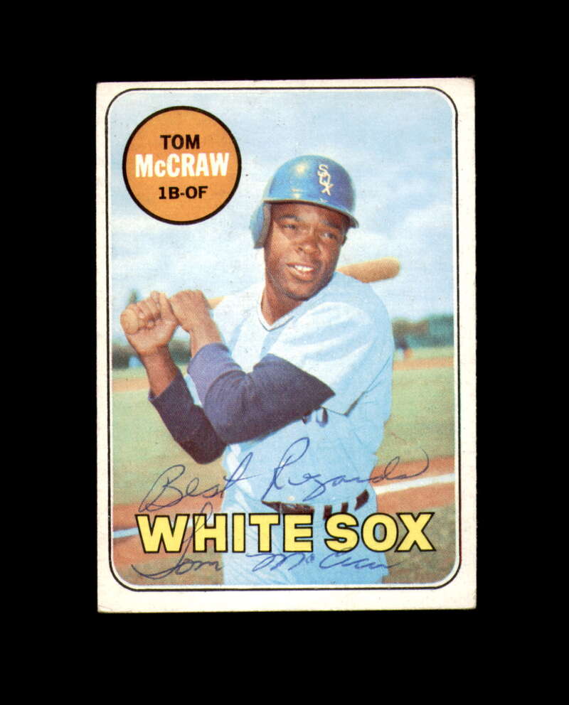 Tom McCraw Signed 1969 Topps Chicago White Sox Autograph