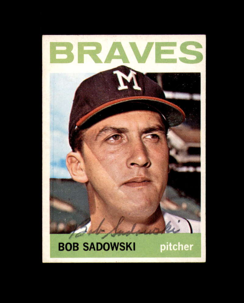 Bob Sadowski Signed Authentic 1964 Topps Milwaukee Braves Autograph