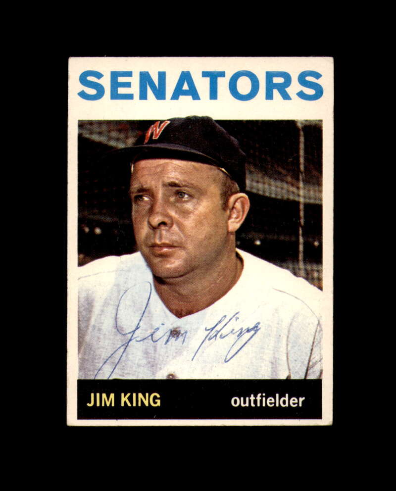 Jim King Signed 1964 Topps Washington Senators Autograph