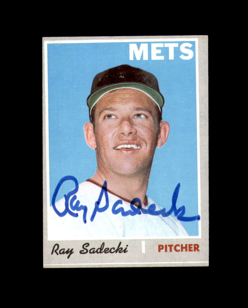 Ray Sadecki Signed 1970 Topps High Number New York Mets Autograph