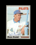 Dave Bristol Signed 1970 Topps High Number Seattle Pilots Autograph