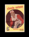 Claude Osteen Signed Authentic 1959 Topps Cincinnati Reds Autograph