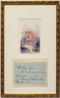 Kenesaw Mountain Landis JSA Loa Signed Album Page w/ Perez Steele Framed to 9x15 Autograph