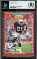 Tim Brown Beckett BAS Signed 1989 Pro Set Rookie Autograph Raiders
