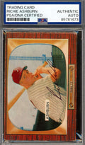 Richie Ashburn PSA DNA Vintage Signed 1955 Bowman Autograph