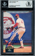 Lee Smith Beckett BAS Signed 1992 Topps Stadium Club Autograph