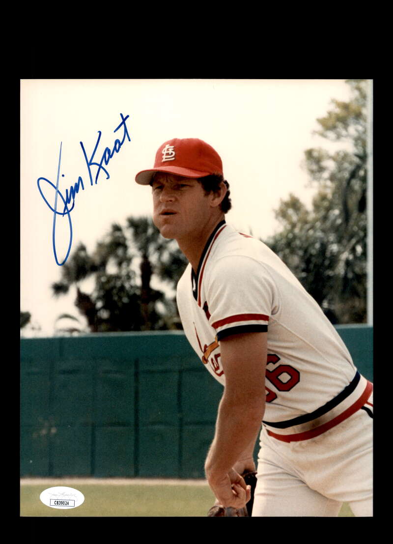 Jim Kaat JSA Cert Signed 8x10 Photo Autograph Cardinals