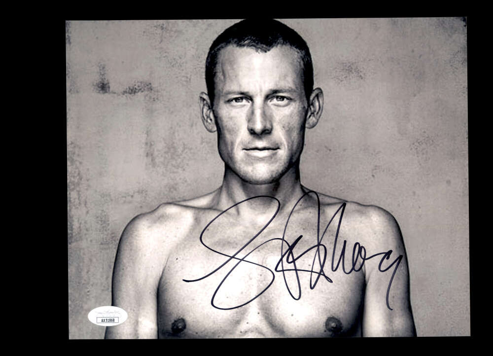 Lance Armstrong JSA Cert Signed 8x10 Photo Autograph
