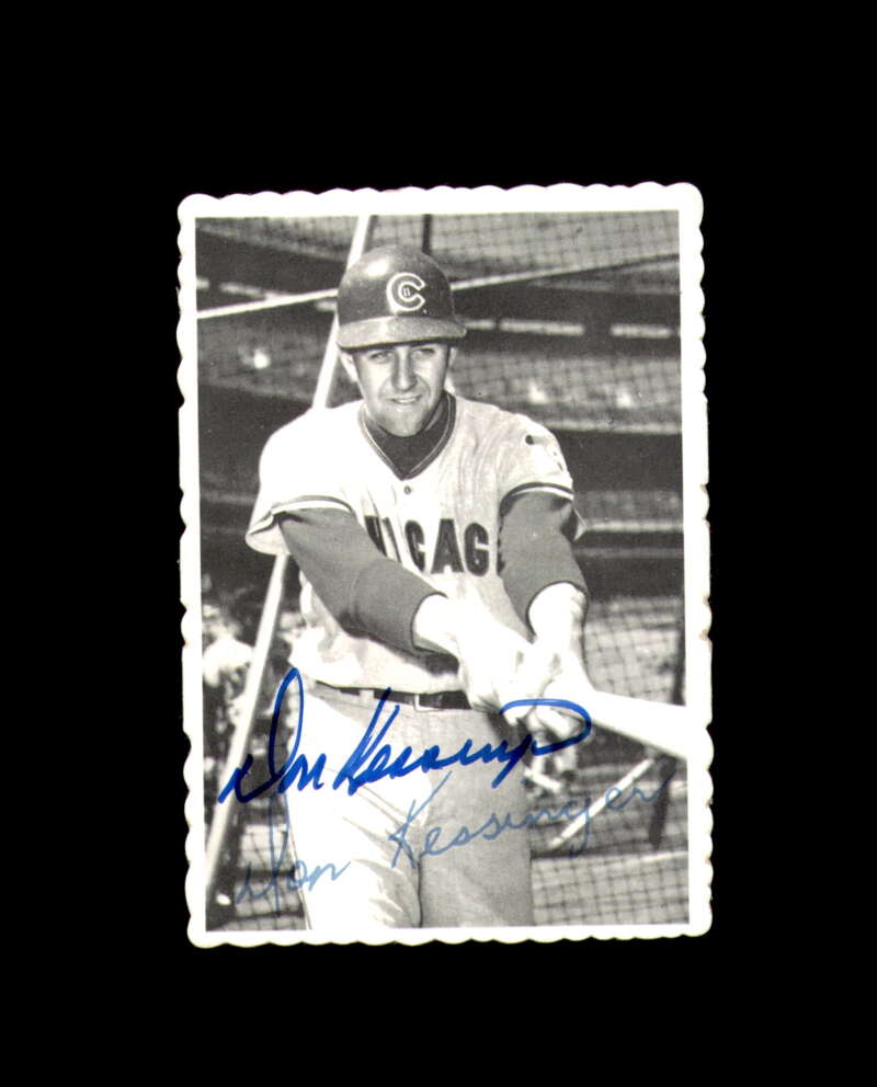 Don Kessinger Signed 1969 Topps Deckle Edge Chicago Cubs Autograph