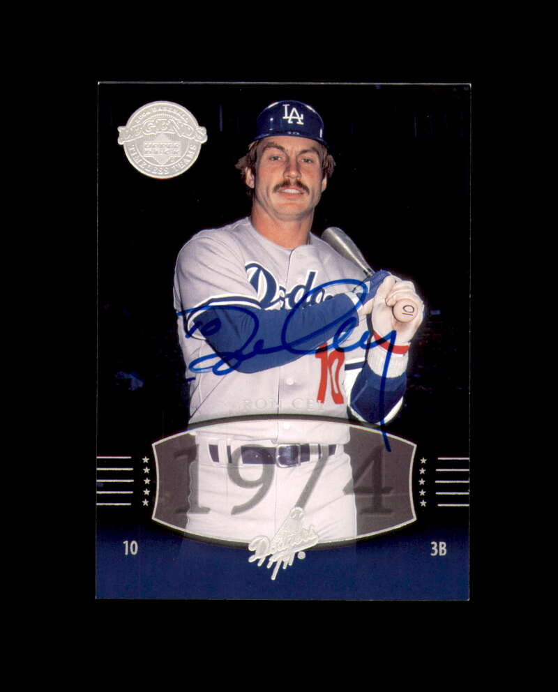 Ron Cey Signed 2004 Upper Deck Legends Los Angeles Dodgers Autograph