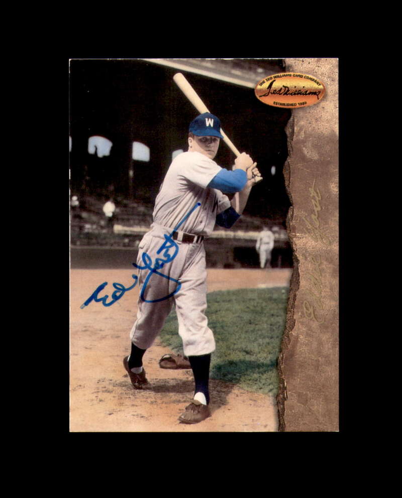 Ed Yost Signed 1993 Ted Williams Co Washington Senators Autograph