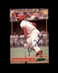 George Foster Signed 1993 Spectrum Diamond Club Cincinnati Reds Autograph