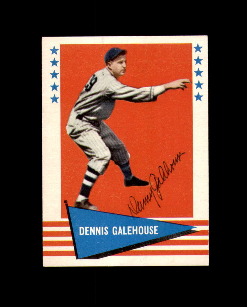 Dennis Galehouse Signed 1961 Fleer St. Louis Browns Autograph
