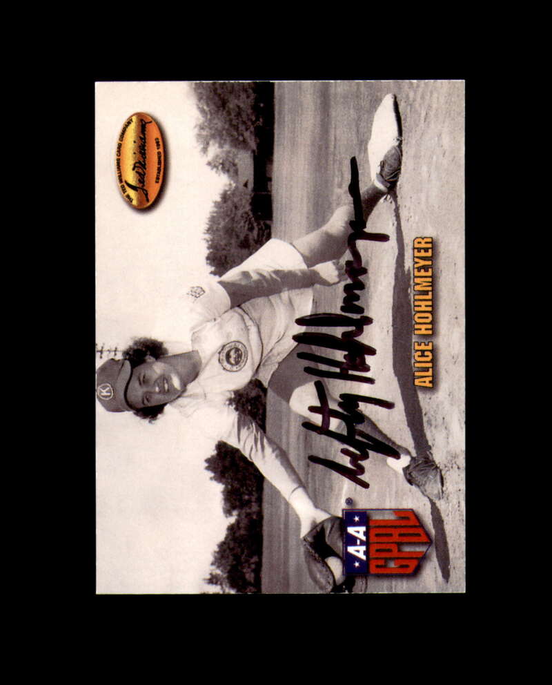Alice Hohlmeyer Signed 1993 Ted Williams AAGPL Autograph