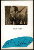 Brian Piccolo JSA Loa Signed 4x6 Index Card Cut Rare Autograph
