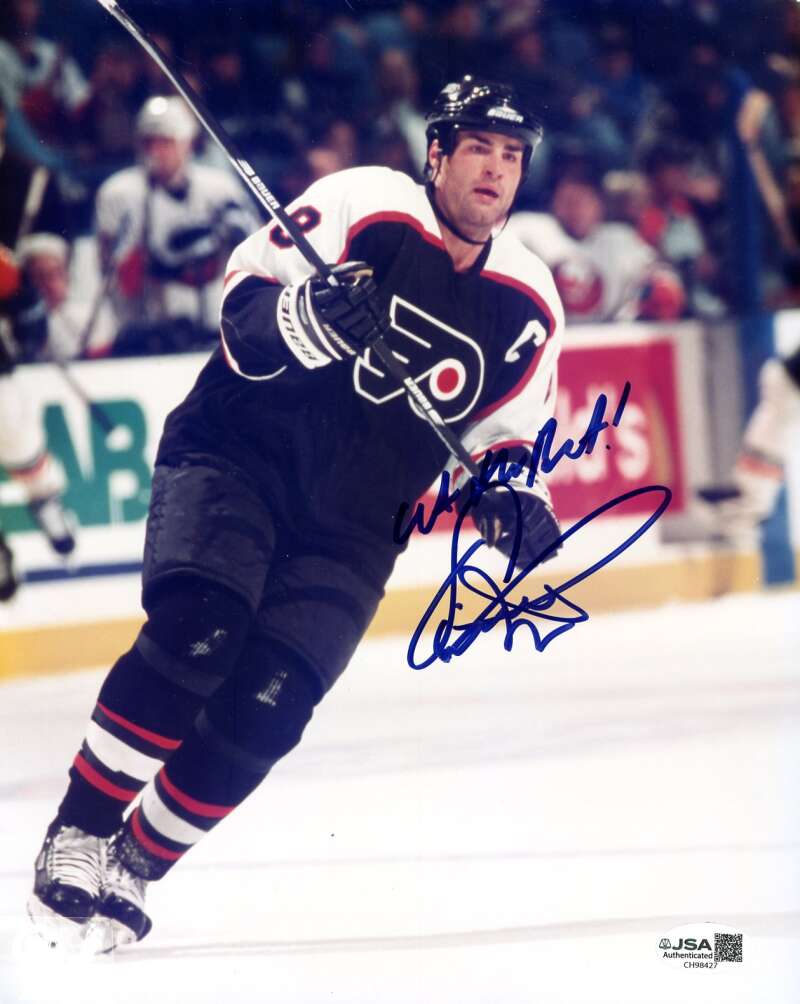 Eric Lindros JSA Coa Signed 8x10 Photo Autograph
