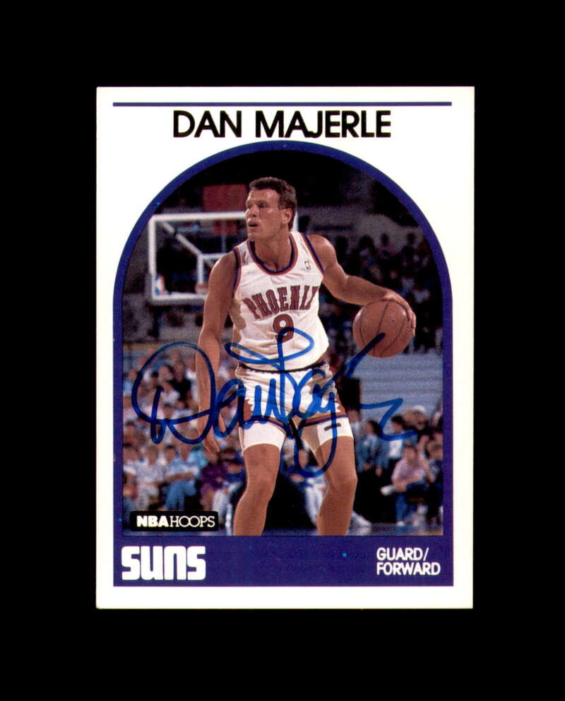 Dan Majerle Signed 1989 NBA Hoops Phoenix Suns Autograph
