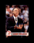 Lenny Wilkens Signed 1993 NBA Hoops Atlanta Hawks Autograph