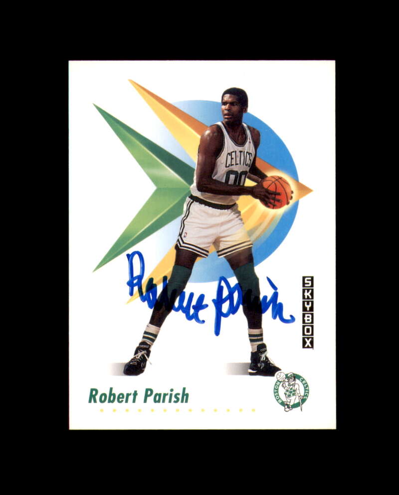 Robert Parish Signed 1991 Skybox Boston Celtics Autograph