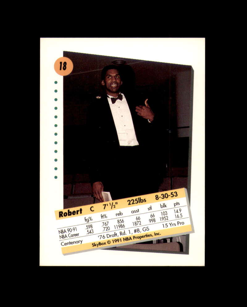 Robert Parish Signed 1991 Skybox Boston Celtics Autograph